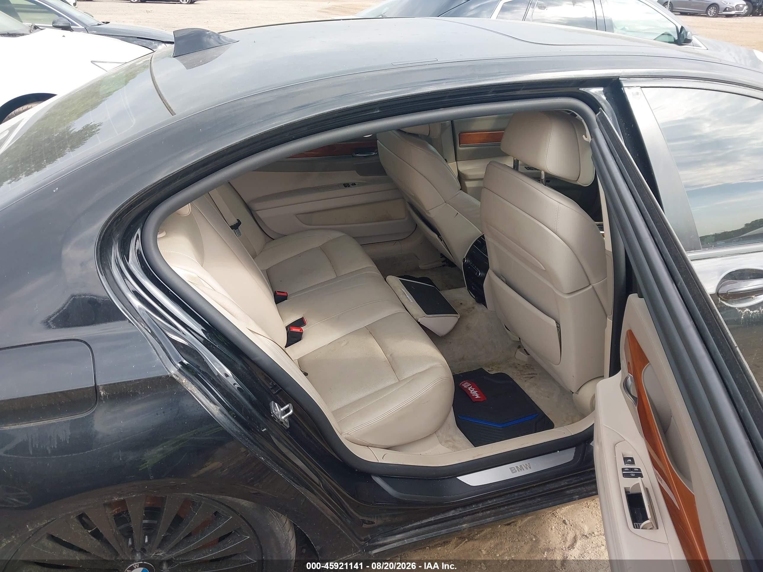 2012 Bmw 750li Xdrive Black vin: WBAKC8C52CC436970