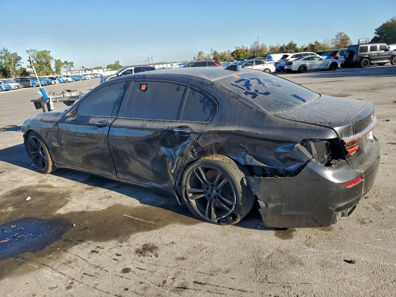2011 Bmw 750 Lxi Black vin: WBAKC8C53BC431775