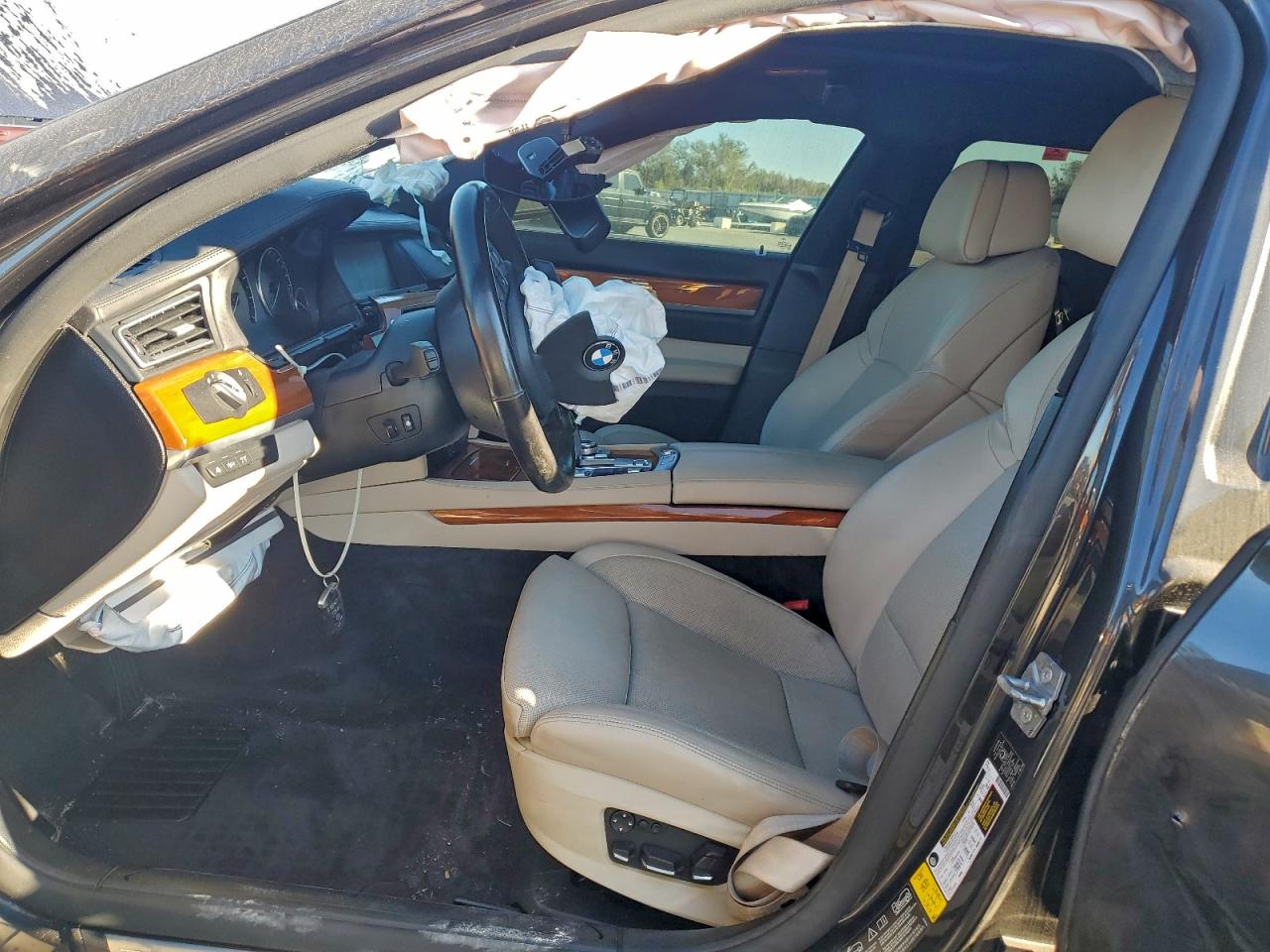 2011 Bmw 750 Lxi Black vin: WBAKC8C53BC431775