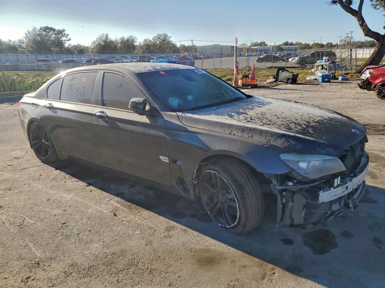 2011 Bmw 750 Lxi Black vin: WBAKC8C53BC431775
