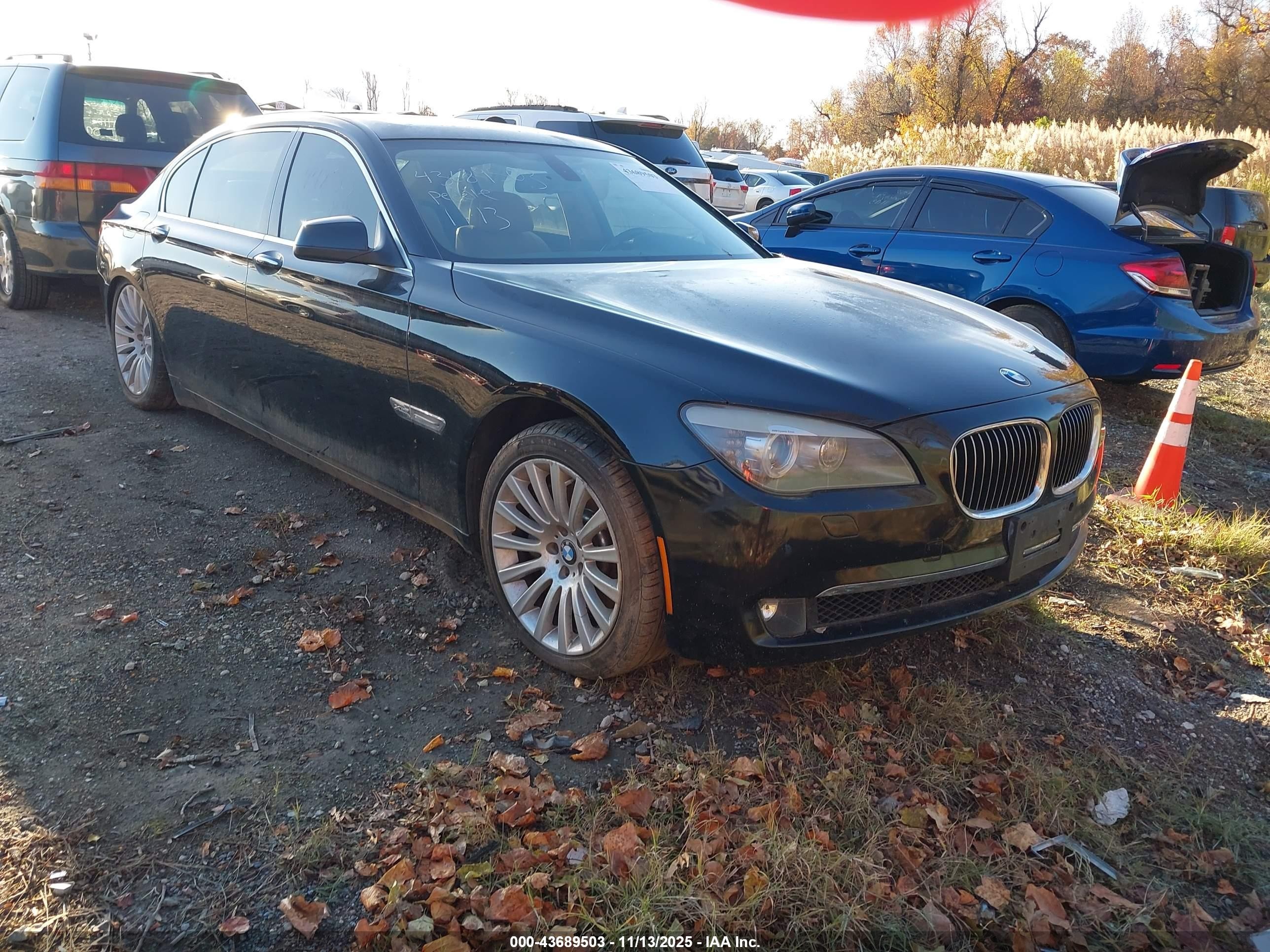 2012 Bmw 750li Xdrive Black vin: WBAKC8C53CC435889
