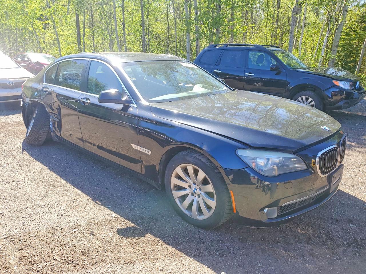 2010 Bmw 750 Li Xdrive Black vin: WBAKC8C54AC431427