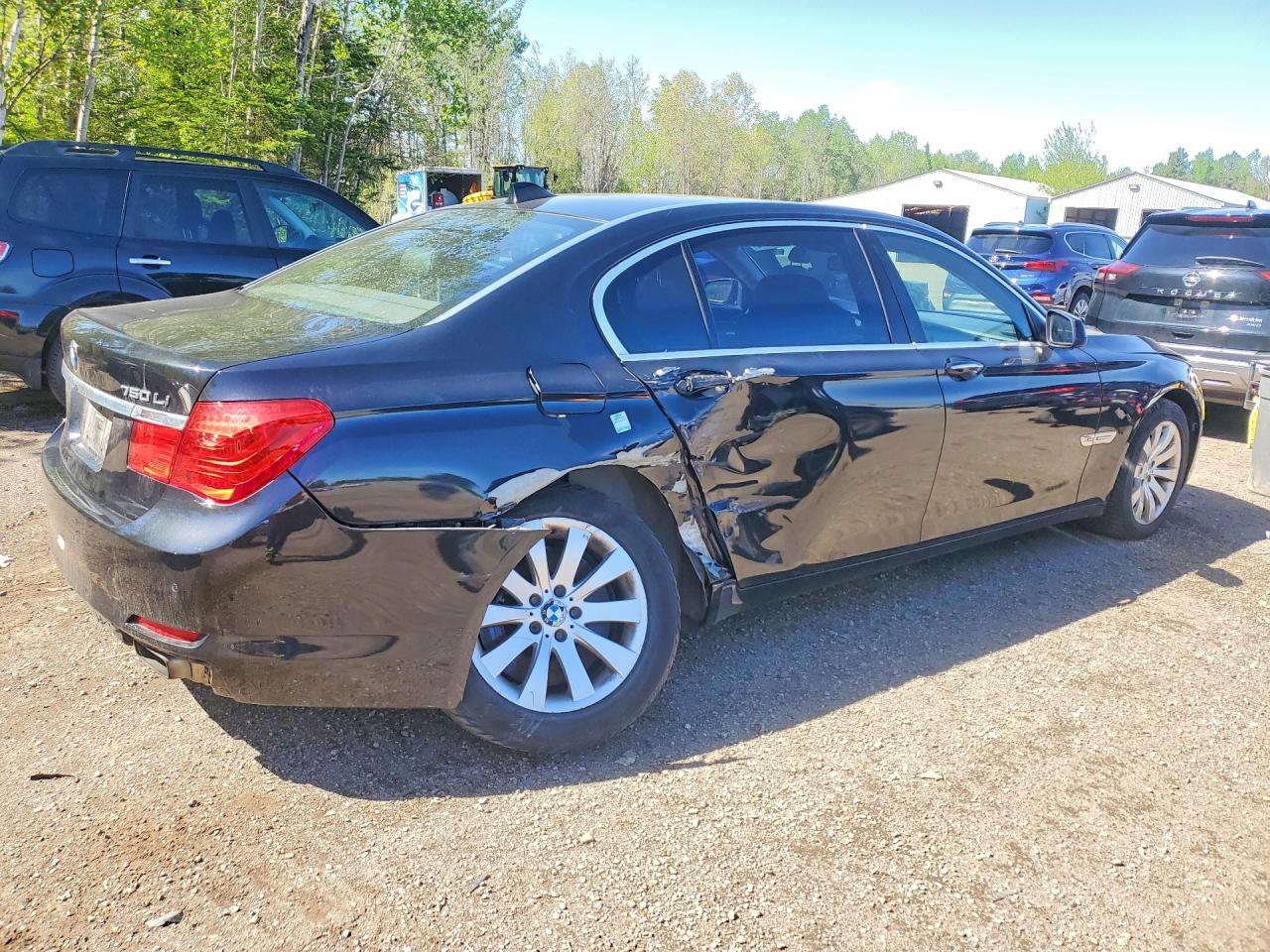 2010 Bmw 750 Li Xdrive Black vin: WBAKC8C54AC431427