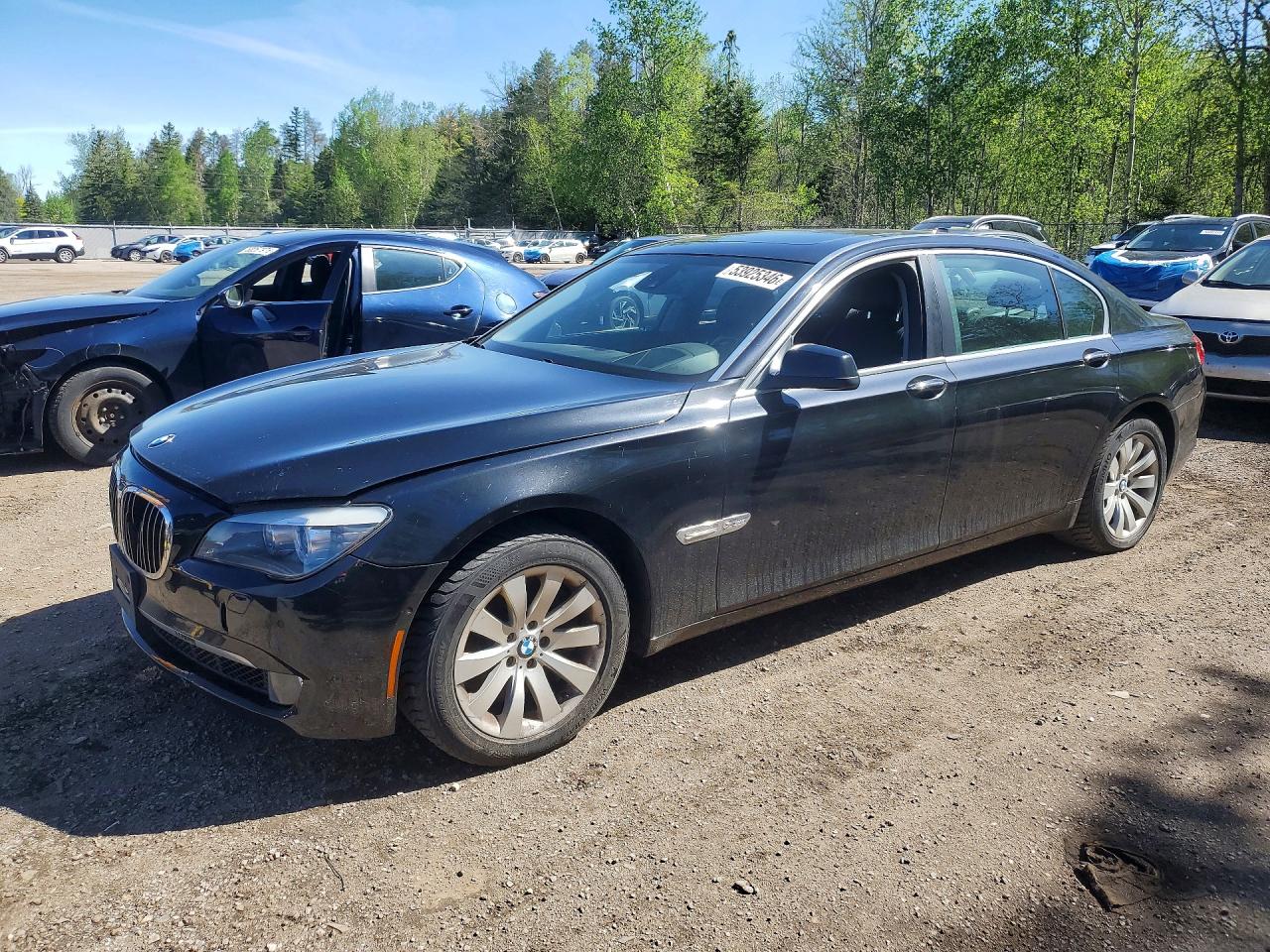 2010 Bmw 750 Li Xdrive Black vin: WBAKC8C54AC431427