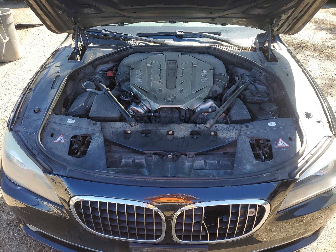 2010 Bmw 750 Li Xdrive Black vin: WBAKC8C54AC431427