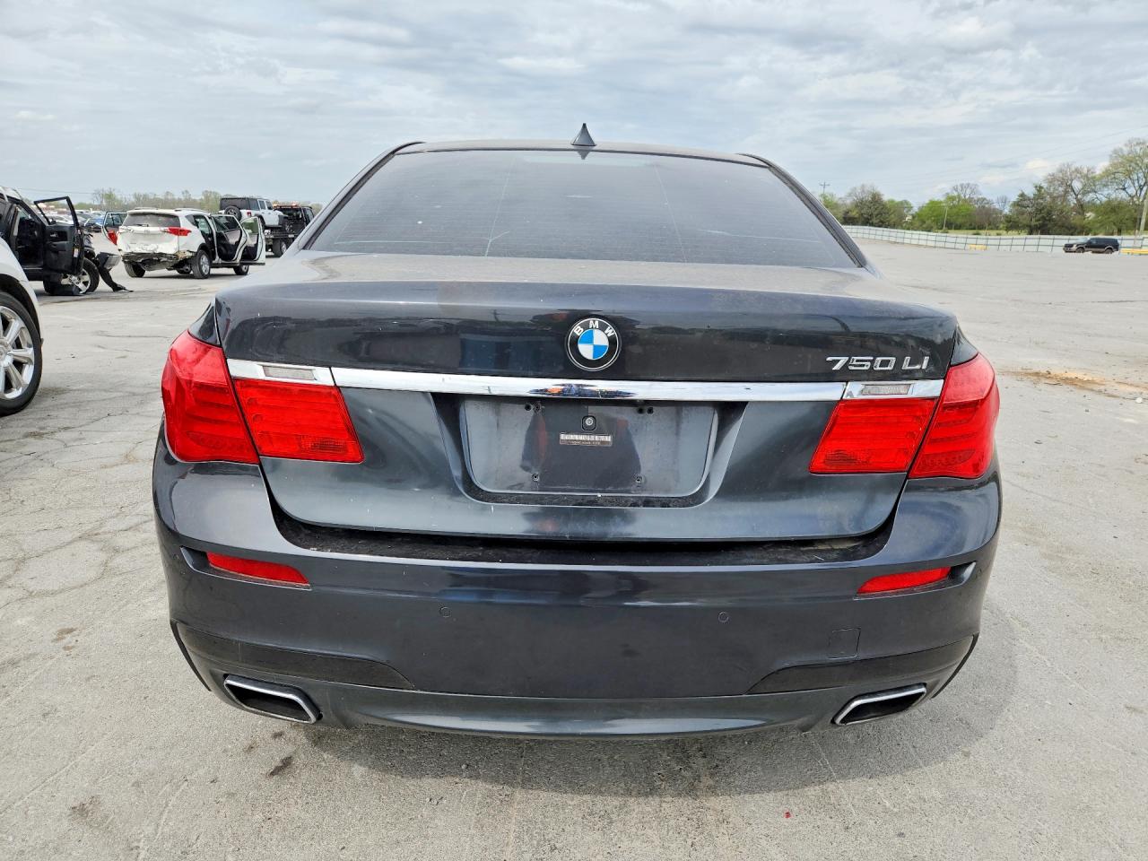 2011 Bmw 750 Lxi Black vin: WBAKC8C54BC432112