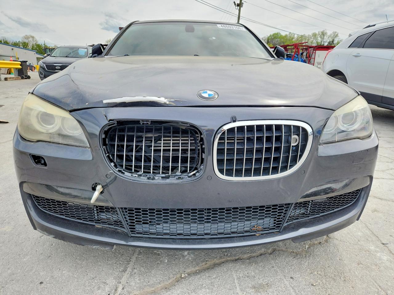 2011 Bmw 750 Lxi Black vin: WBAKC8C54BC432112