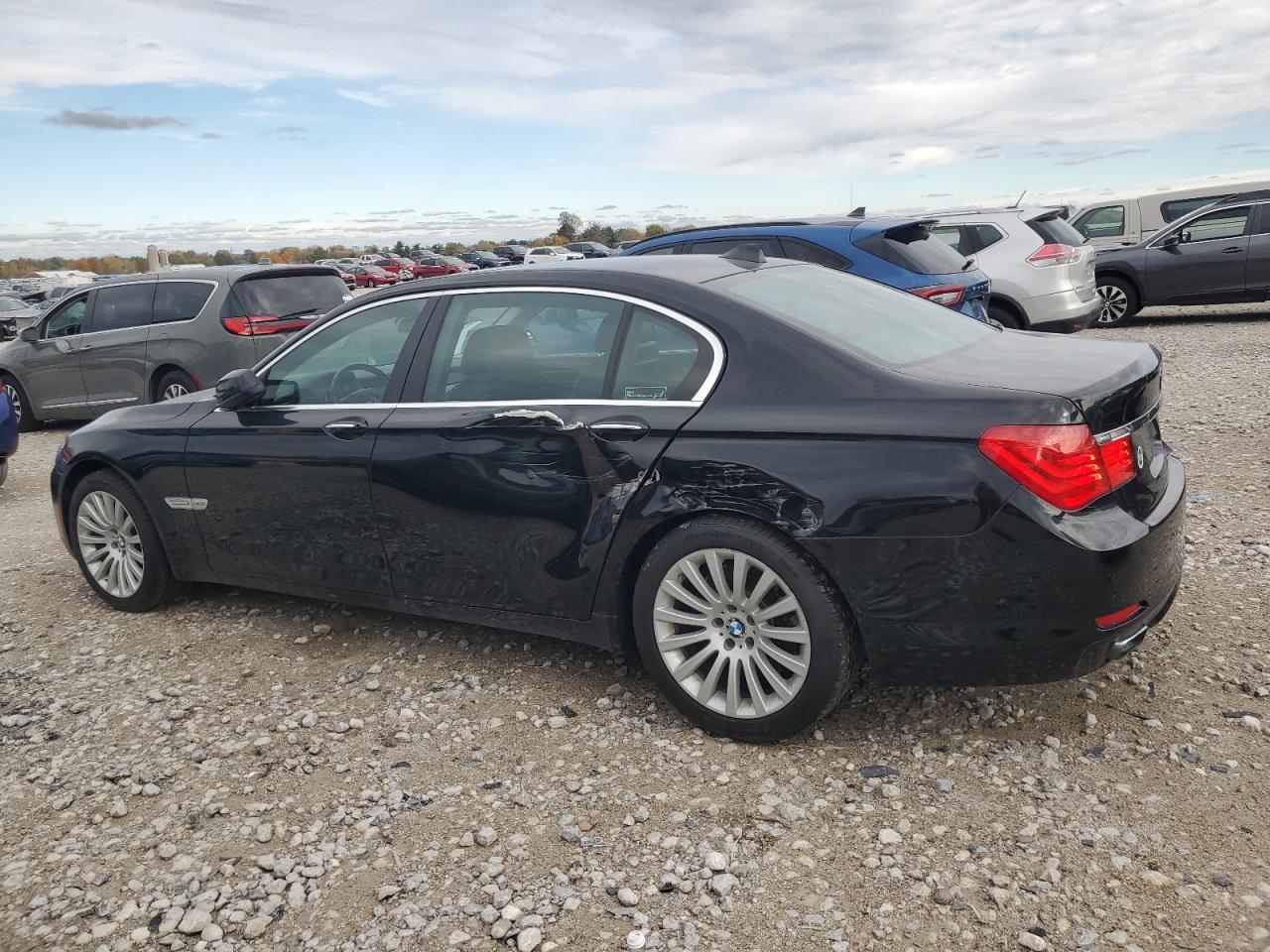 2011 Bmw 750 Lxi Черный vin: WBAKC8C54BC434085