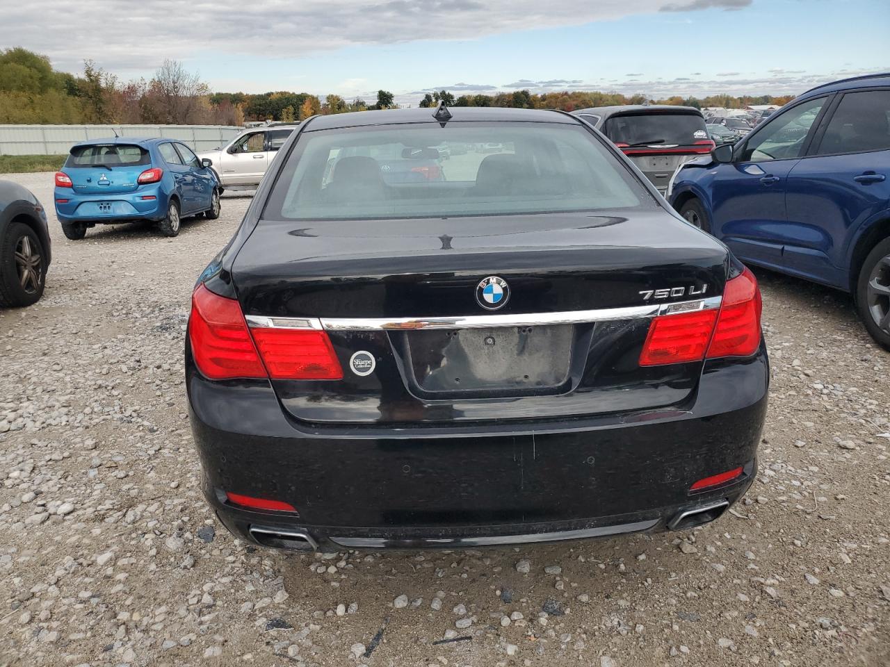 2011 Bmw 750 Lxi Черный vin: WBAKC8C54BC434085