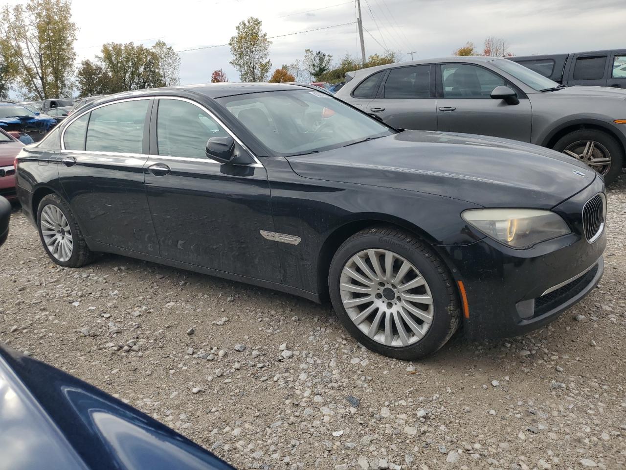 2011 Bmw 750 Lxi Черный vin: WBAKC8C54BC434085