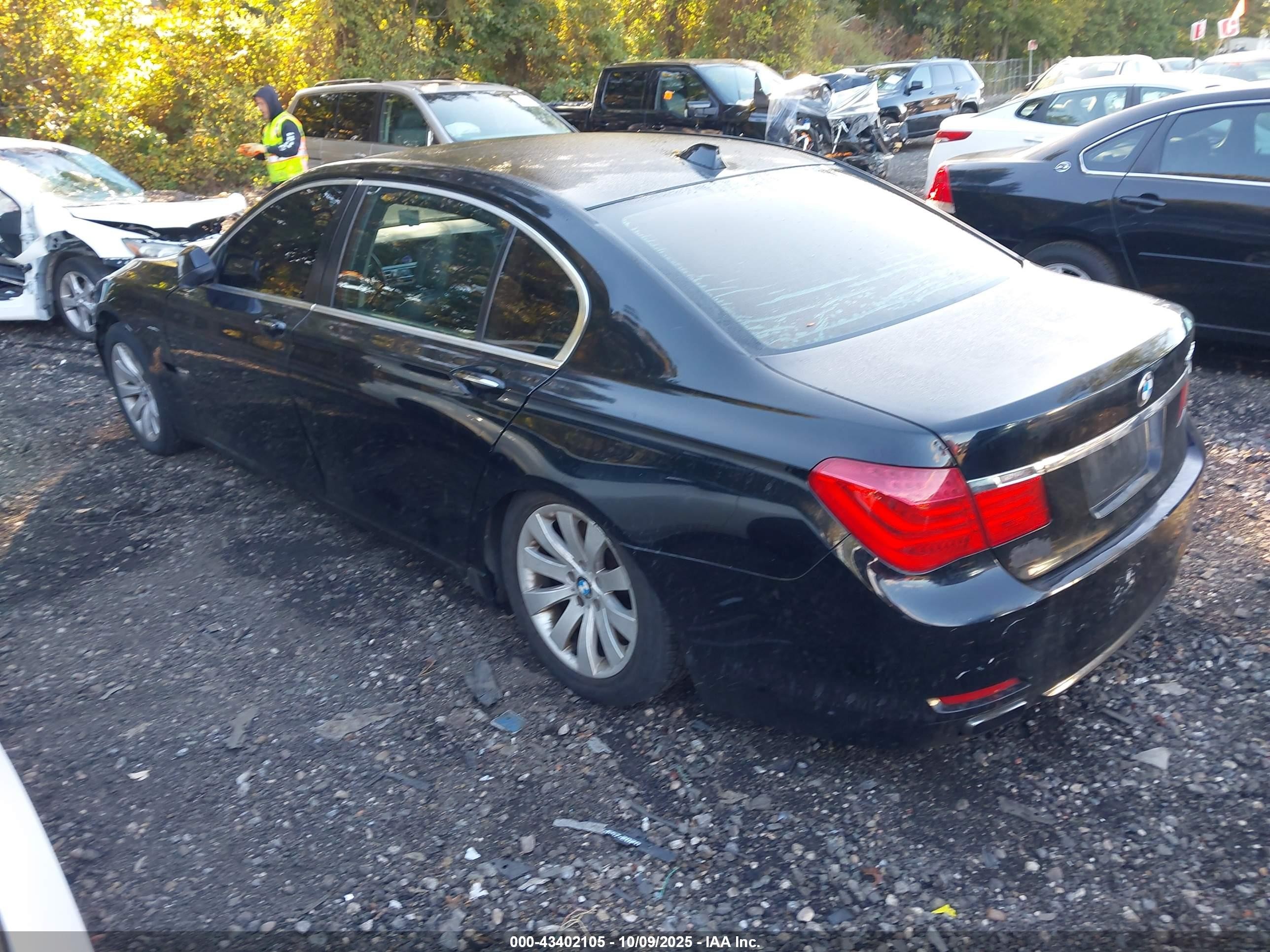 2010 Bmw 750li Xdrive Black vin: WBAKC8C55ACY68160
