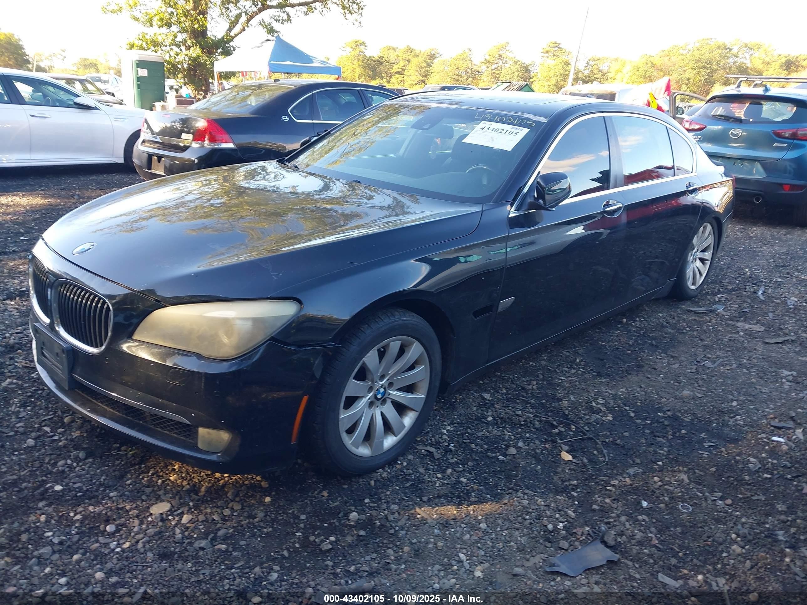 2010 Bmw 750li Xdrive Black vin: WBAKC8C55ACY68160