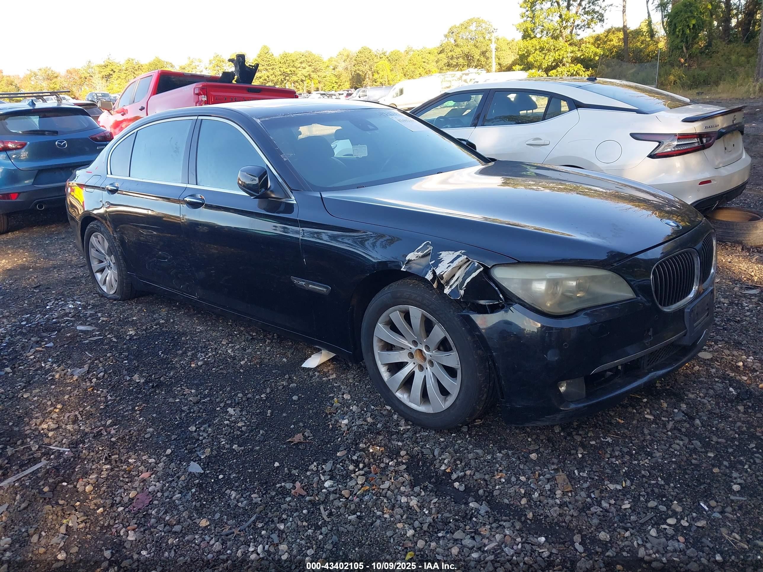 2010 Bmw 750li Xdrive Black vin: WBAKC8C55ACY68160