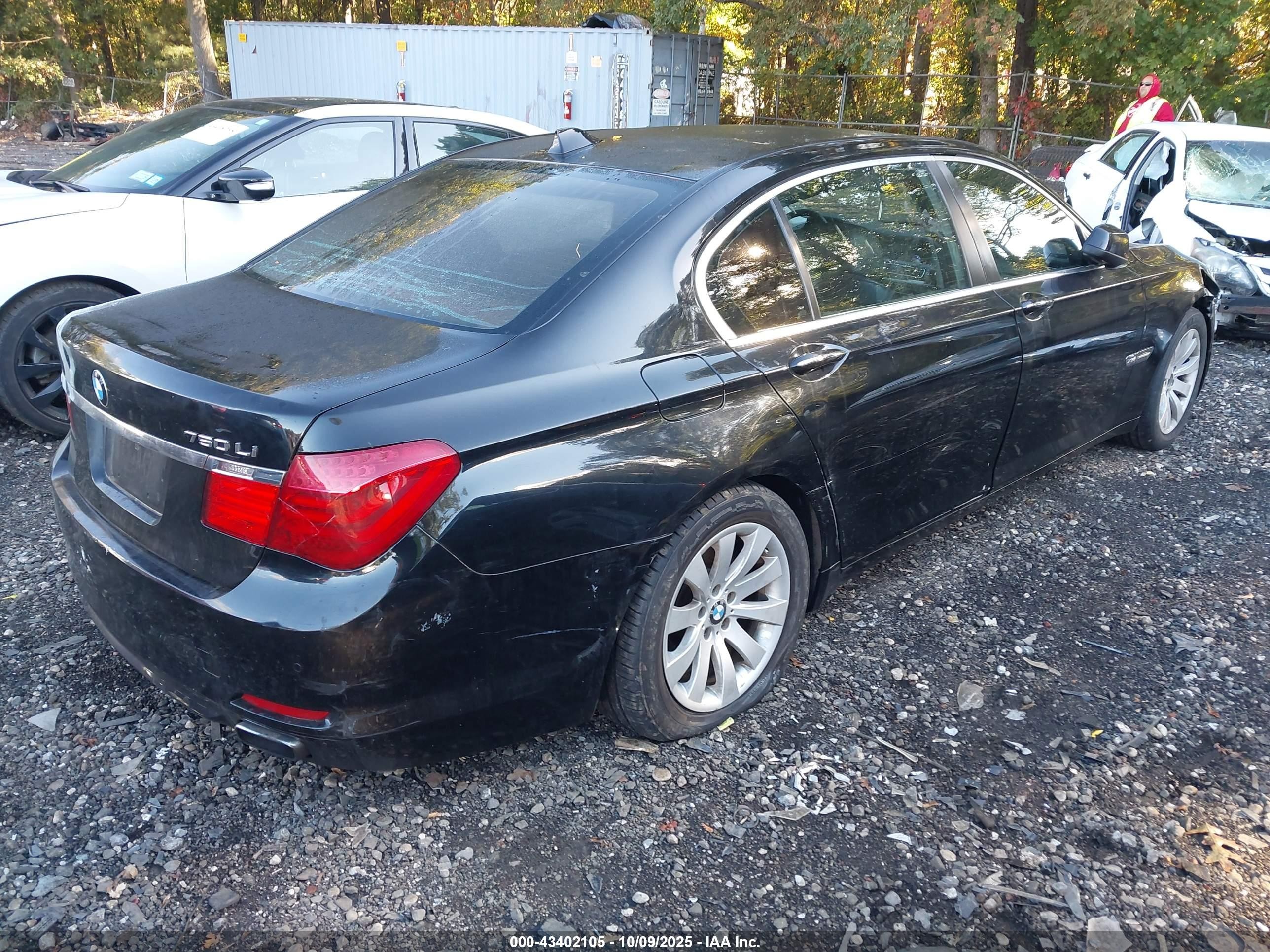 2010 Bmw 750li Xdrive Black vin: WBAKC8C55ACY68160