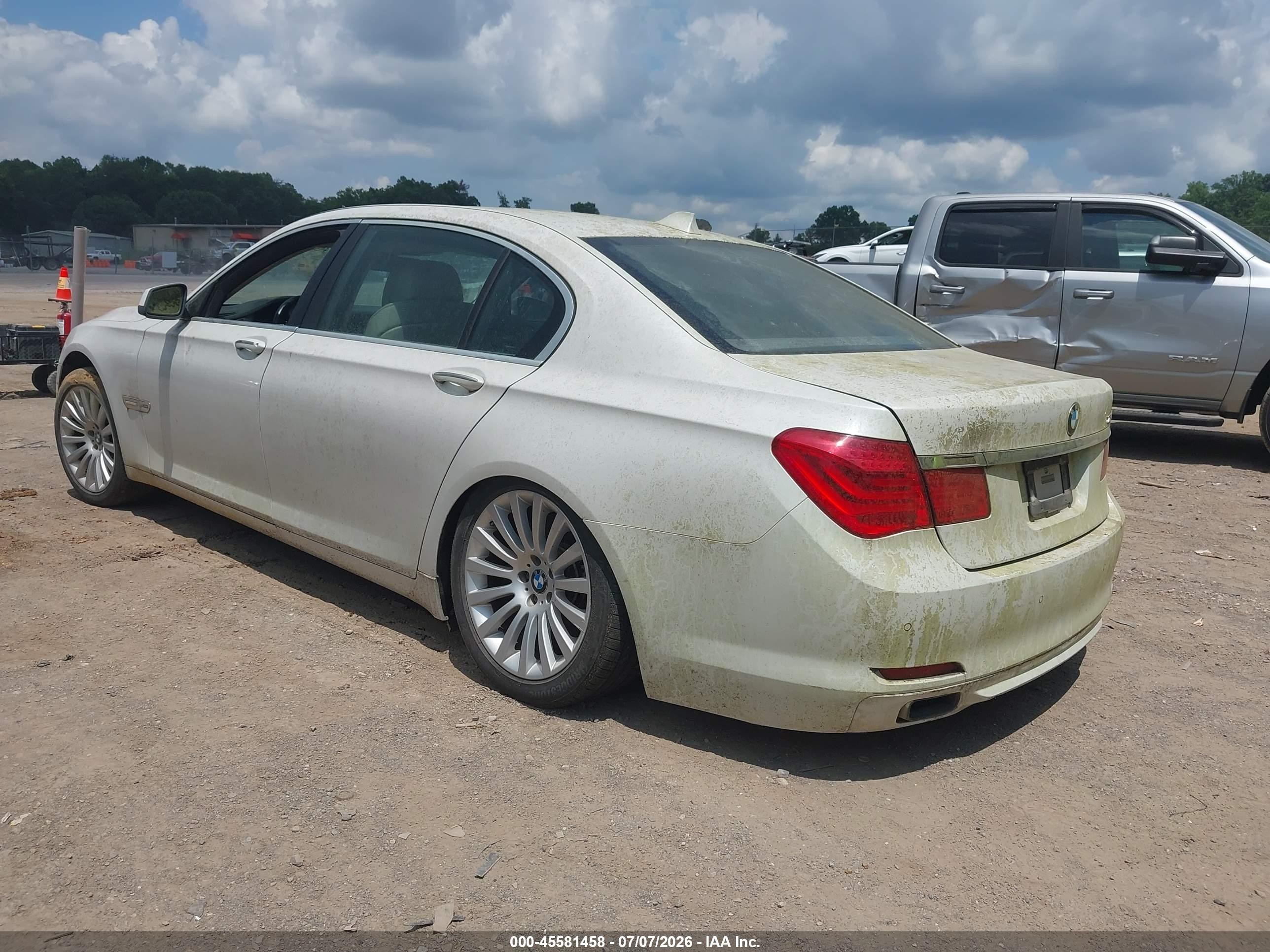 2012 Bmw 750li Xdrive Белый vin: WBAKC8C55CC434596