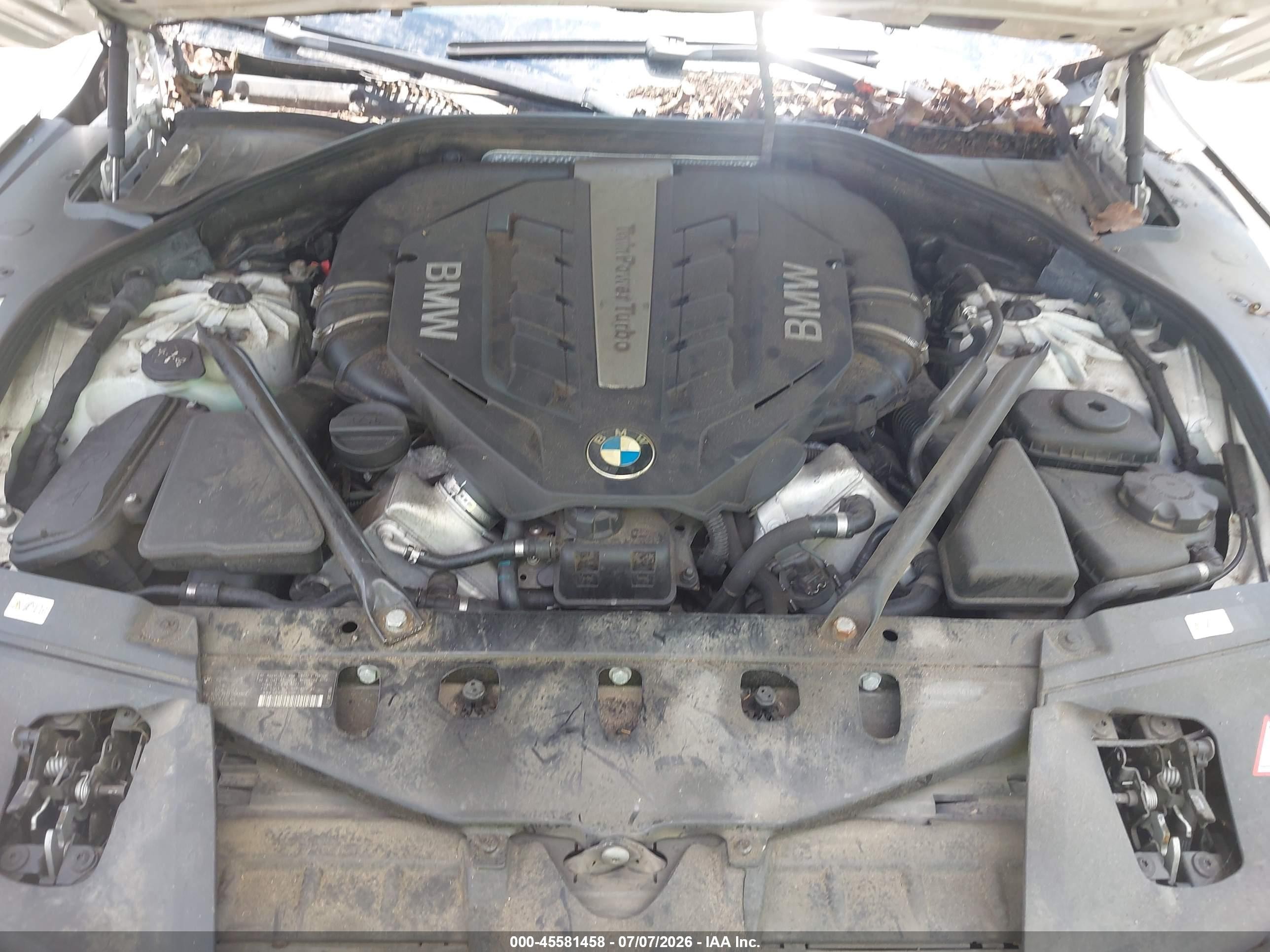 2012 Bmw 750li Xdrive Белый vin: WBAKC8C55CC434596