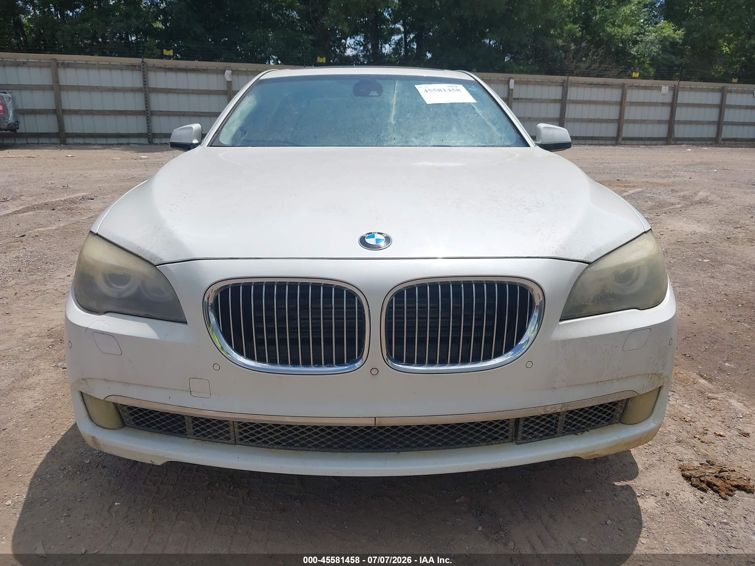 2012 Bmw 750li Xdrive Белый vin: WBAKC8C55CC434596