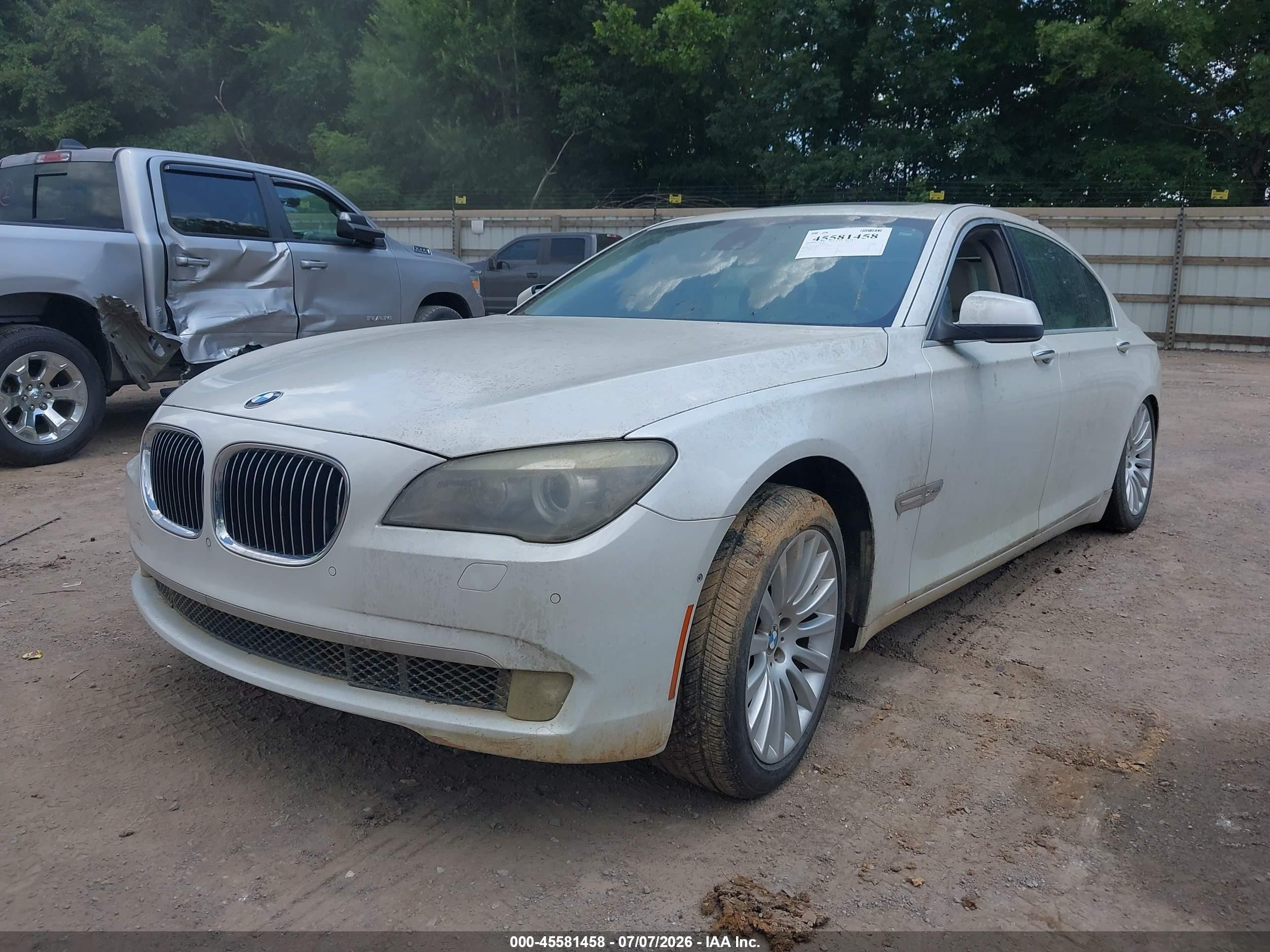 2012 Bmw 750li Xdrive Белый vin: WBAKC8C55CC434596