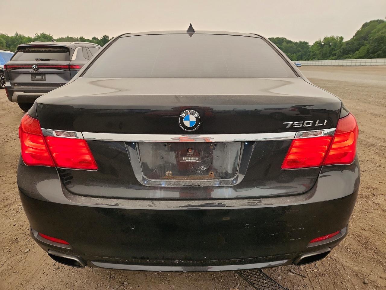 2012 Bmw 750 Lxi Black vin: WBAKC8C55CC435960
