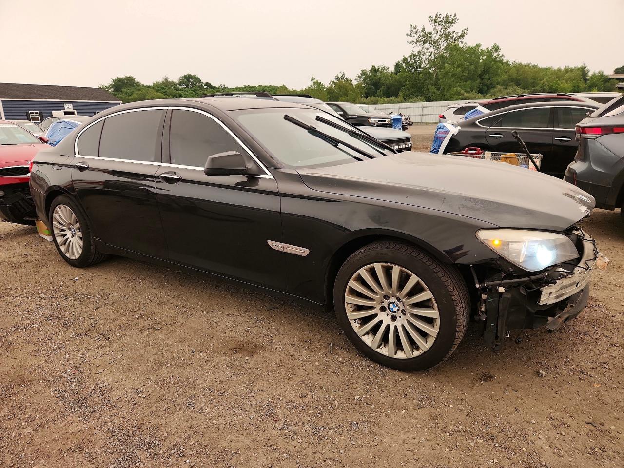 2012 Bmw 750 Lxi Black vin: WBAKC8C55CC435960