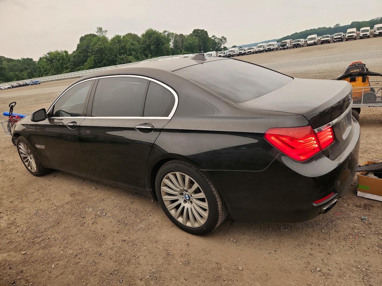 2012 Bmw 750 Lxi Black vin: WBAKC8C55CC435960
