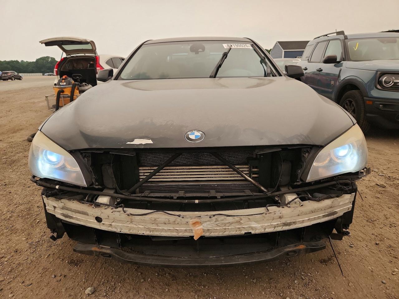 2012 Bmw 750 Lxi Black vin: WBAKC8C55CC435960