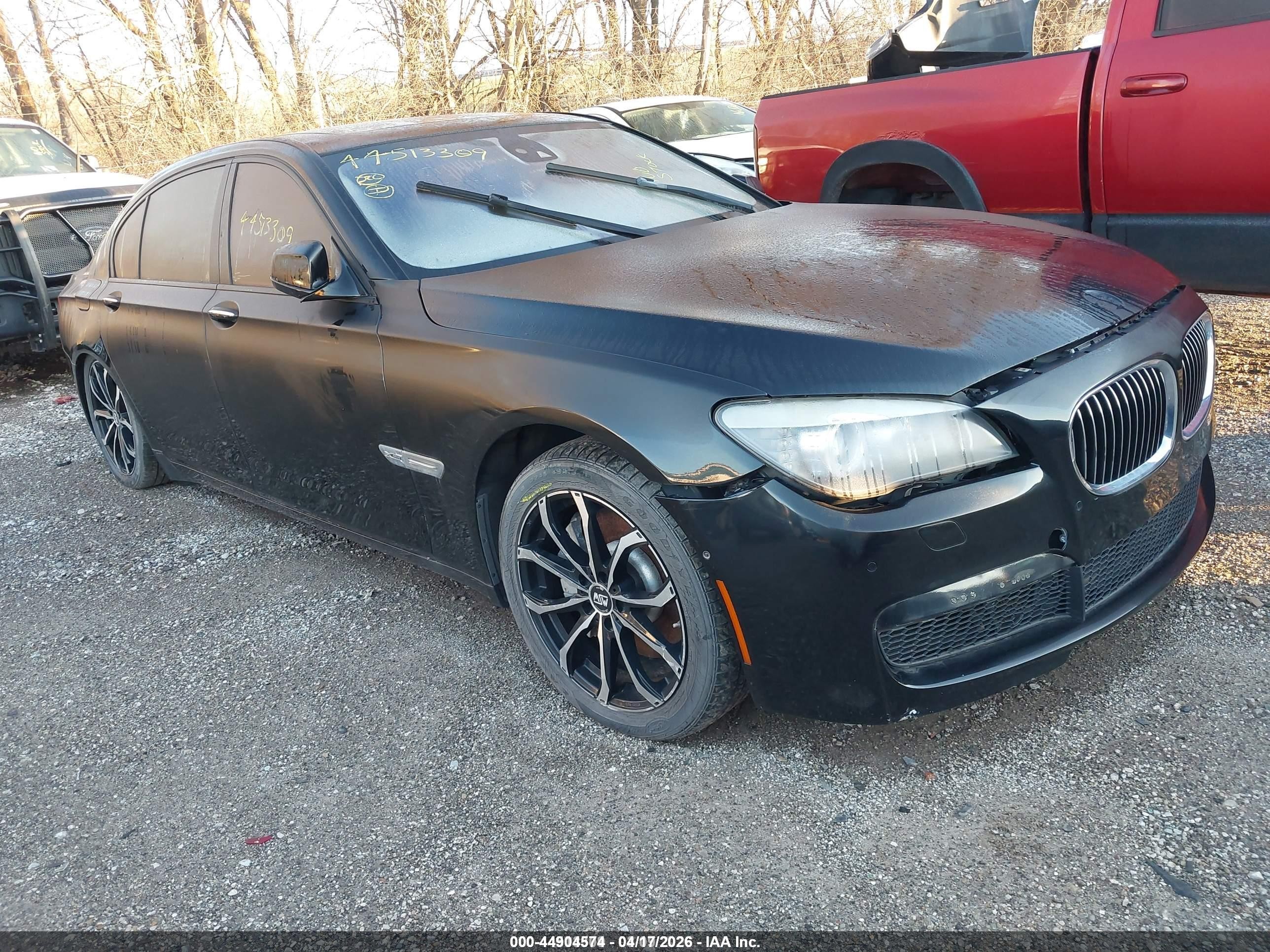2012 Bmw 750li Xdrive Черный vin: WBAKC8C55CC437255