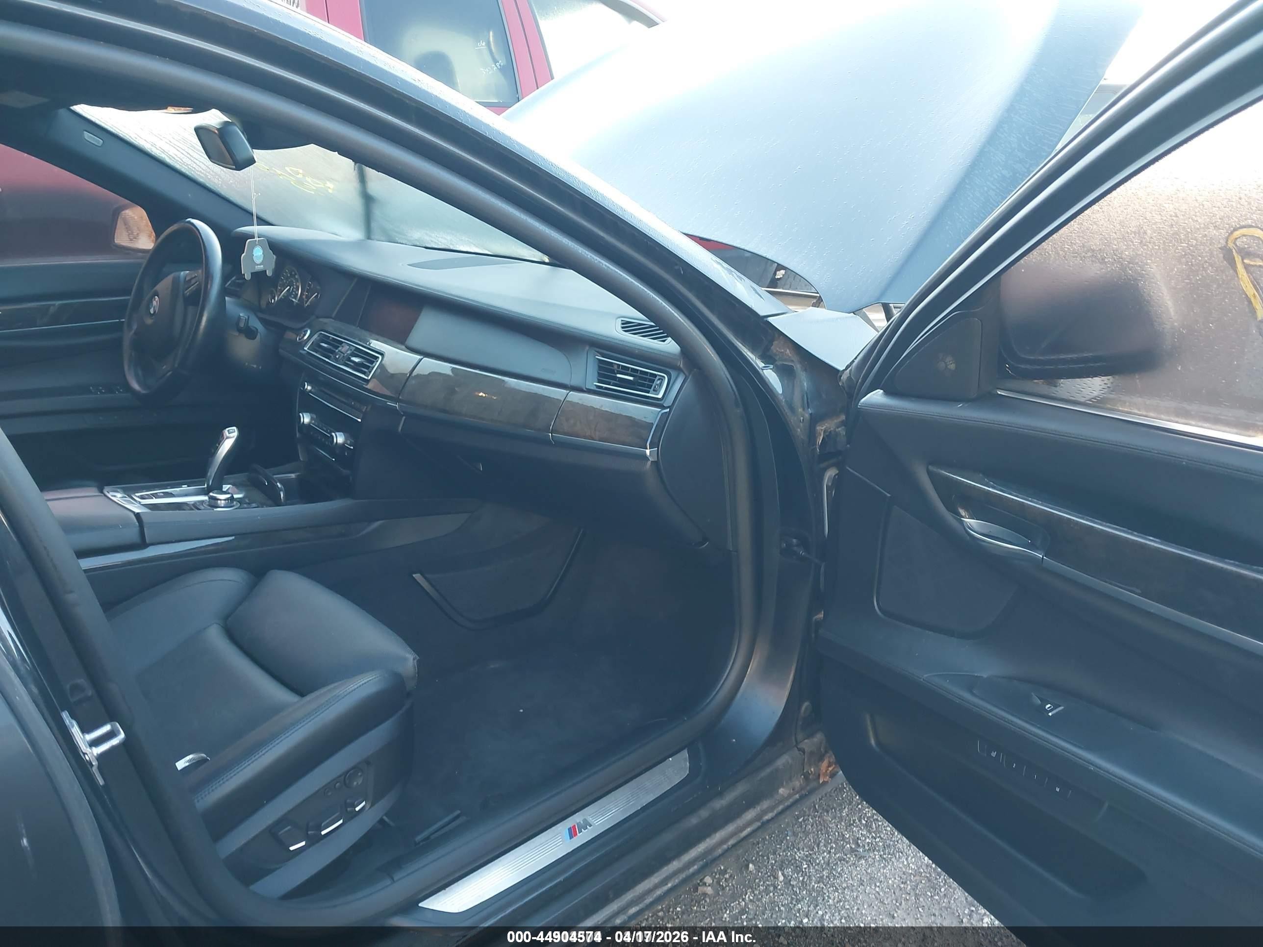 2012 Bmw 750li Xdrive Black vin: WBAKC8C55CC437255