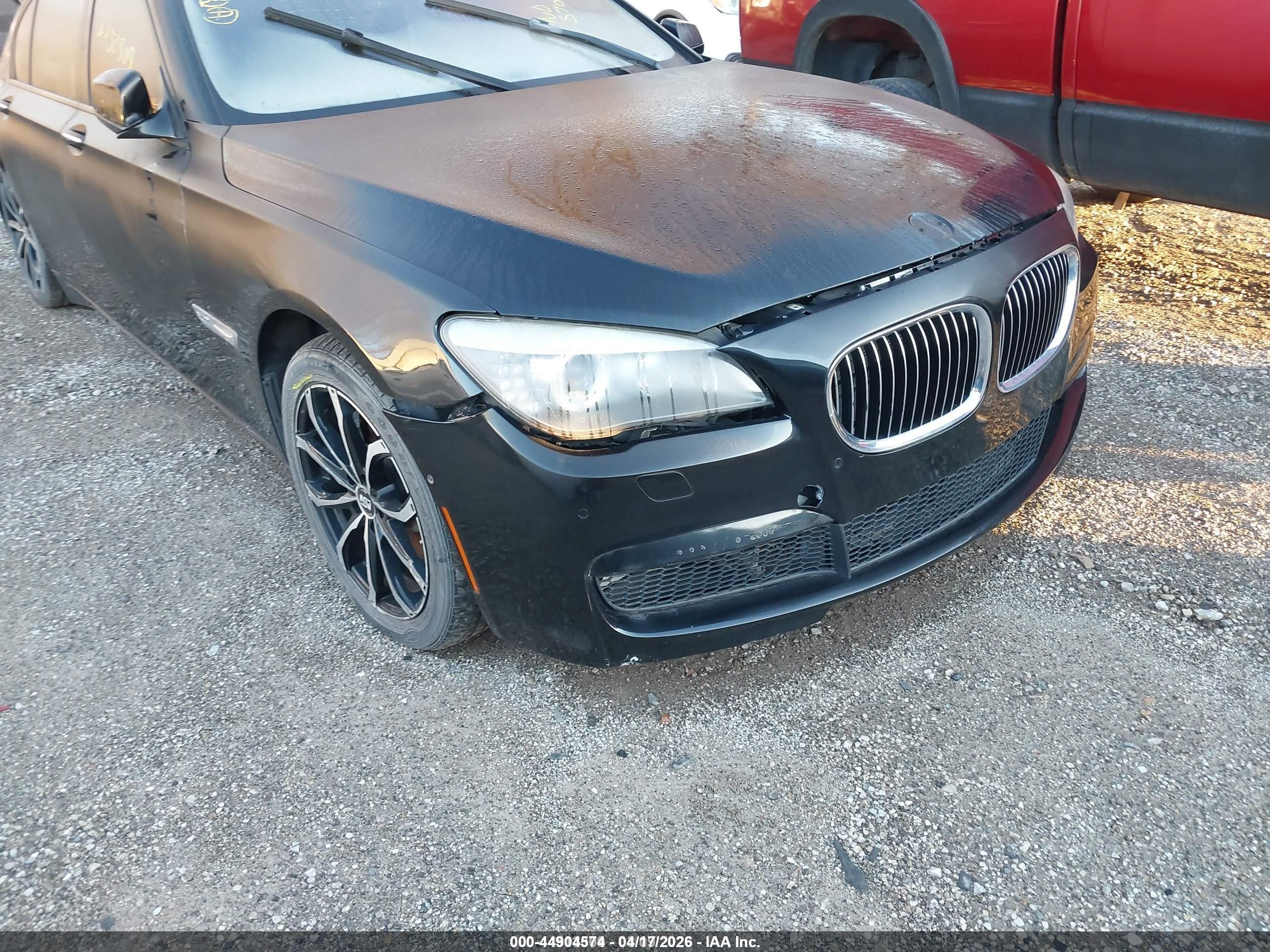 2012 Bmw 750li Xdrive Black vin: WBAKC8C55CC437255