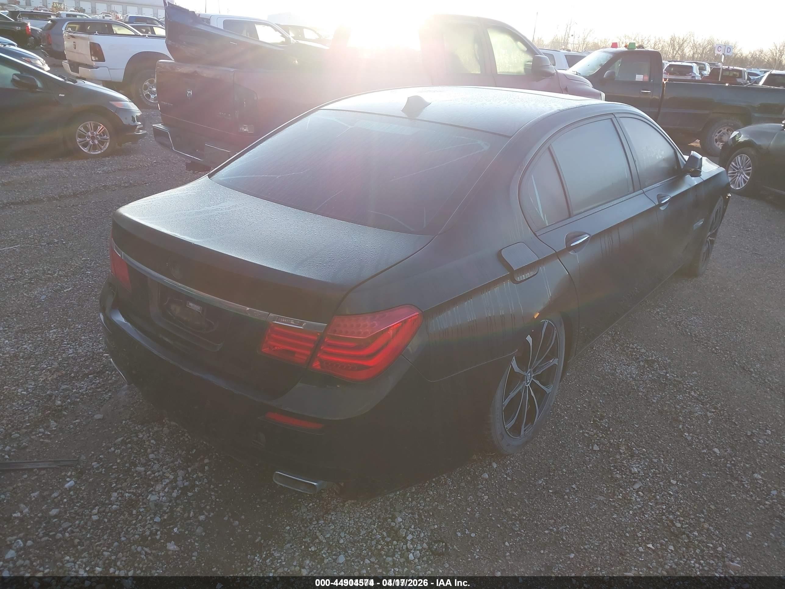 2012 Bmw 750li Xdrive Black vin: WBAKC8C55CC437255