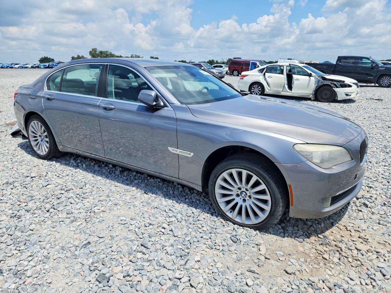 2012 Bmw 750 Lxi Gray vin: WBAKC8C55CC437756