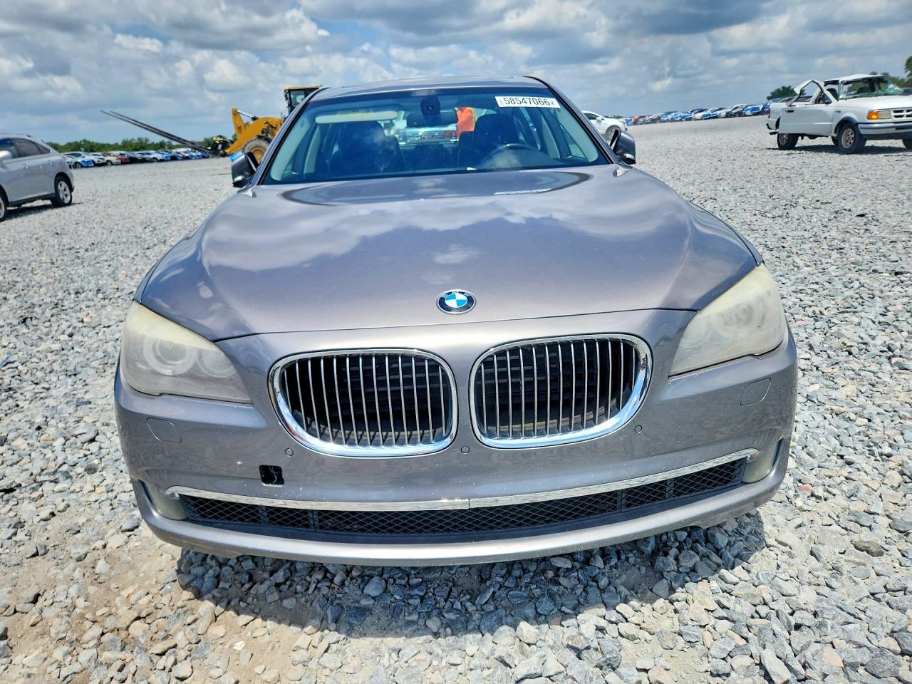 2012 Bmw 750 Lxi Gray vin: WBAKC8C55CC437756