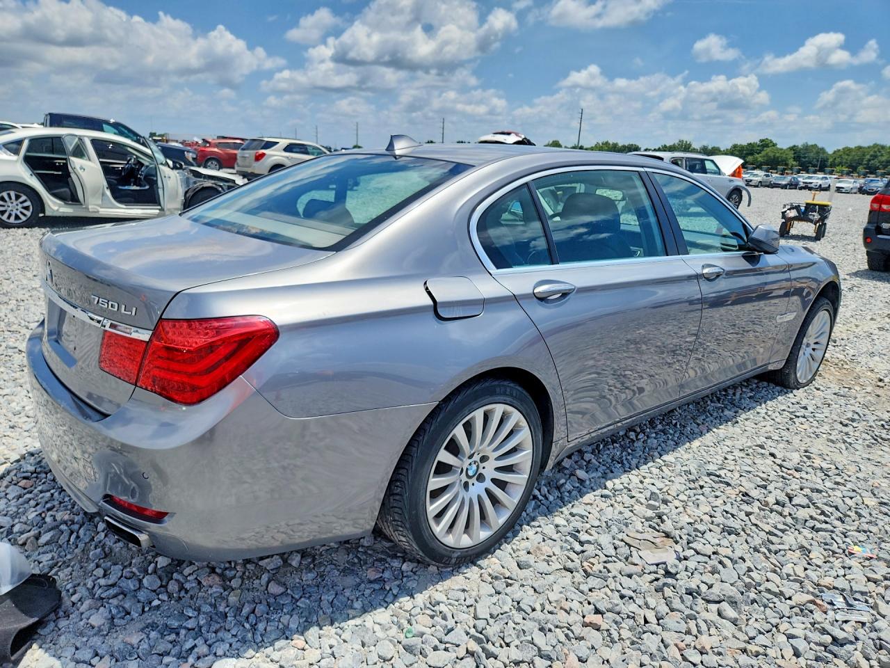 2012 Bmw 750 Lxi Gray vin: WBAKC8C55CC437756