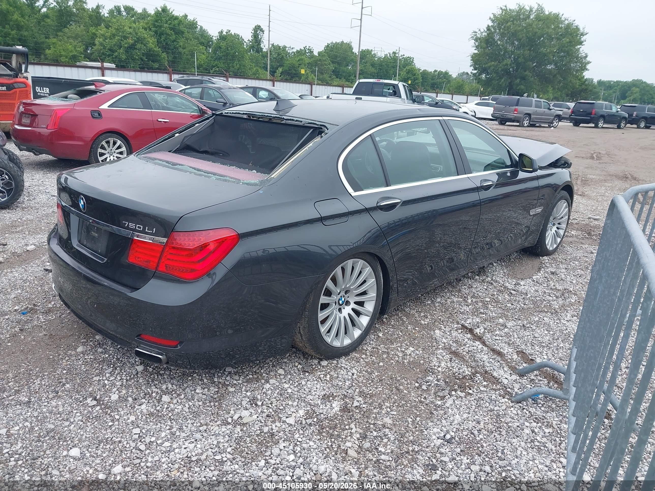 2012 Bmw 750li Xdrive Gray vin: WBAKC8C55CC437918