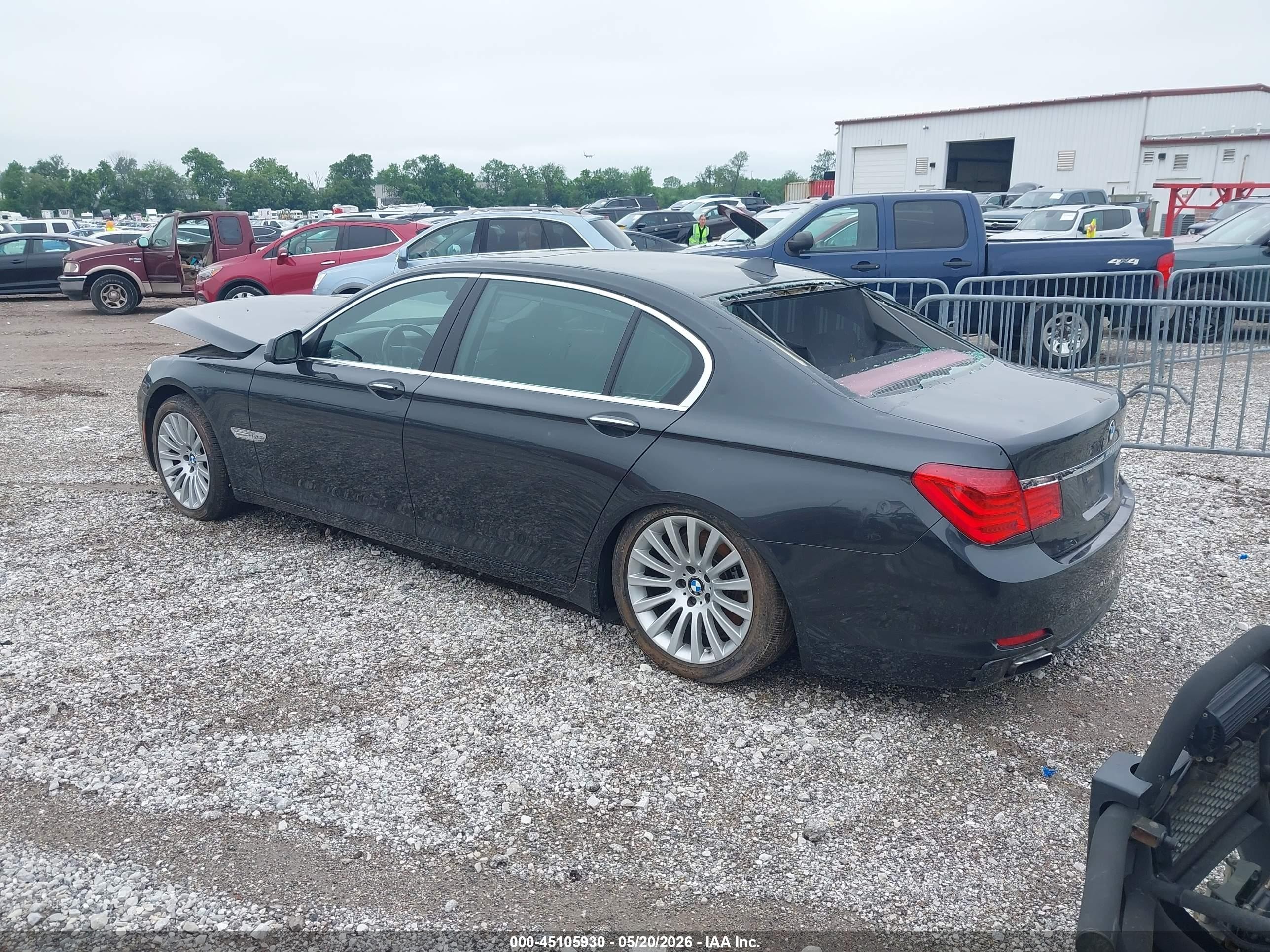 2012 Bmw 750li Xdrive Gray vin: WBAKC8C55CC437918
