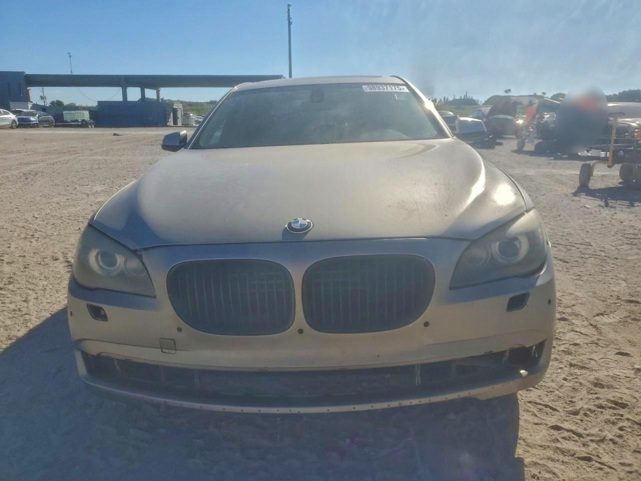 2011 Bmw 750 Lxi Silver vin: WBAKC8C56BC432175