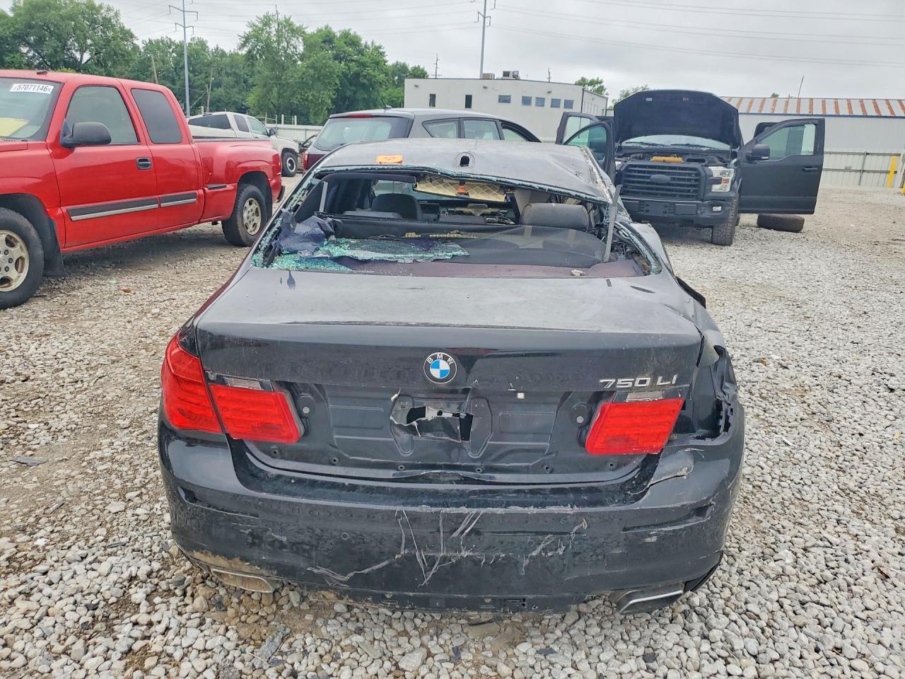 2012 Bmw 750 Lxi Black vin: WBAKC8C56CC434817
