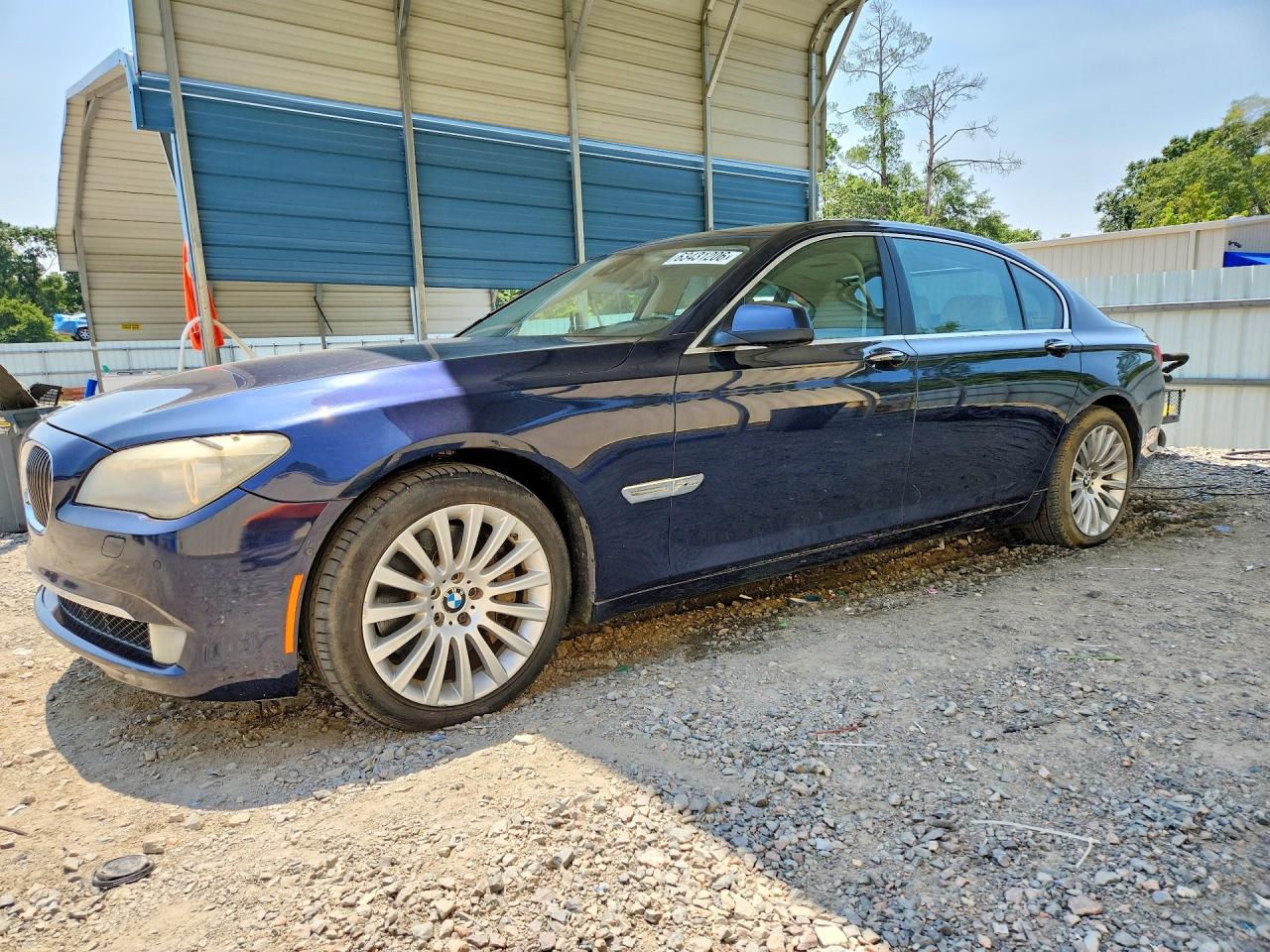2012 Bmw 750 Lxi Blue vin: WBAKC8C56CC436535