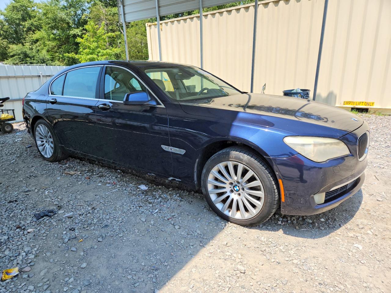 2012 Bmw 750 Lxi Blue vin: WBAKC8C56CC436535