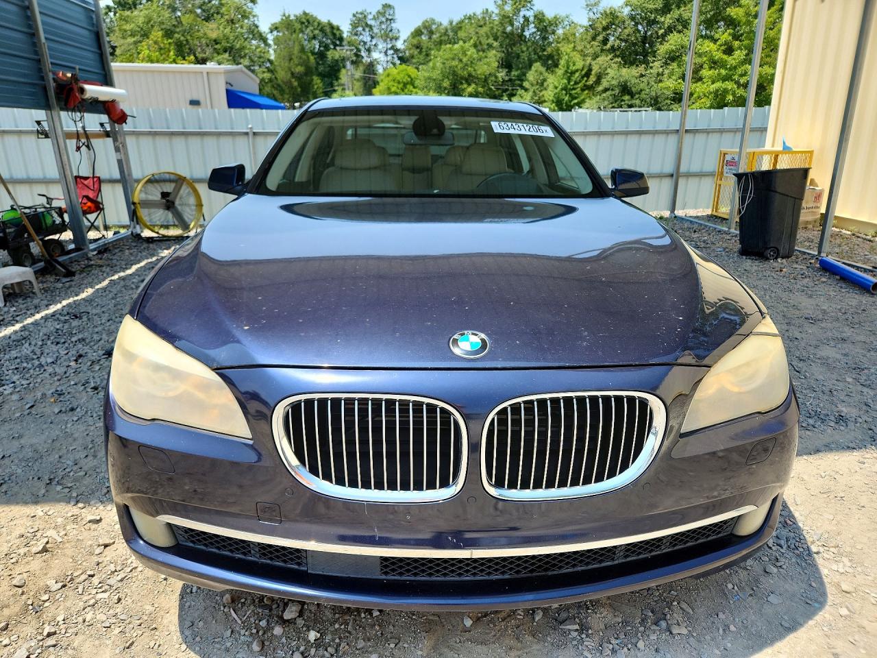 2012 Bmw 750 Lxi Blue vin: WBAKC8C56CC436535