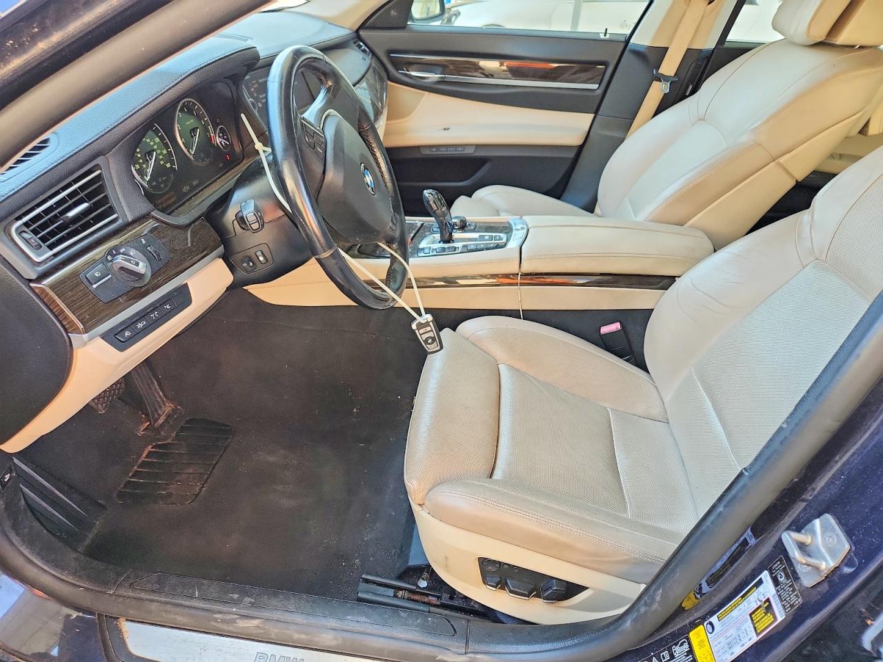 2012 Bmw 750 Lxi Blue vin: WBAKC8C56CC436535