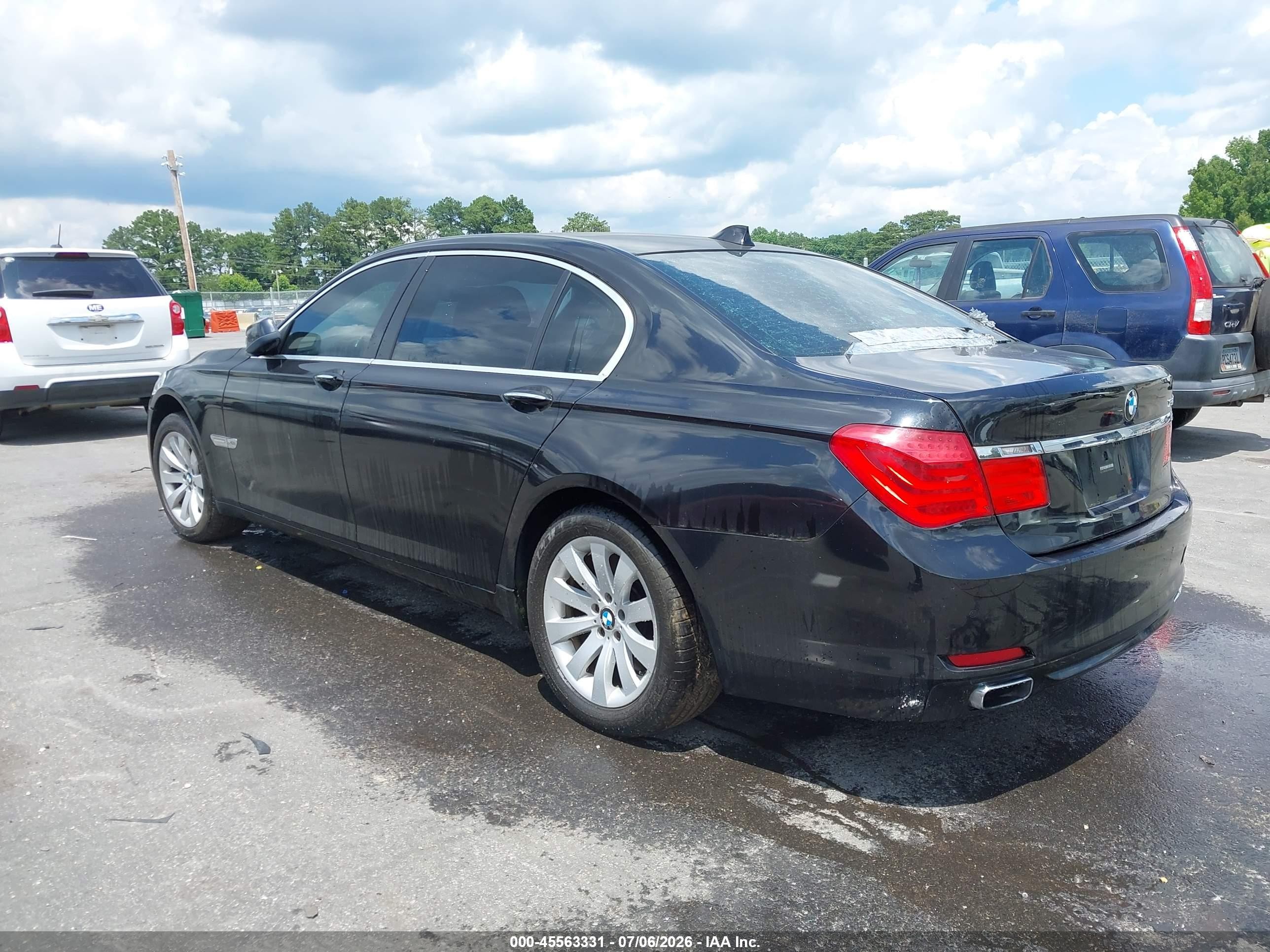 2011 Bmw 750li Xdrive Black vin: WBAKC8C57BC432654