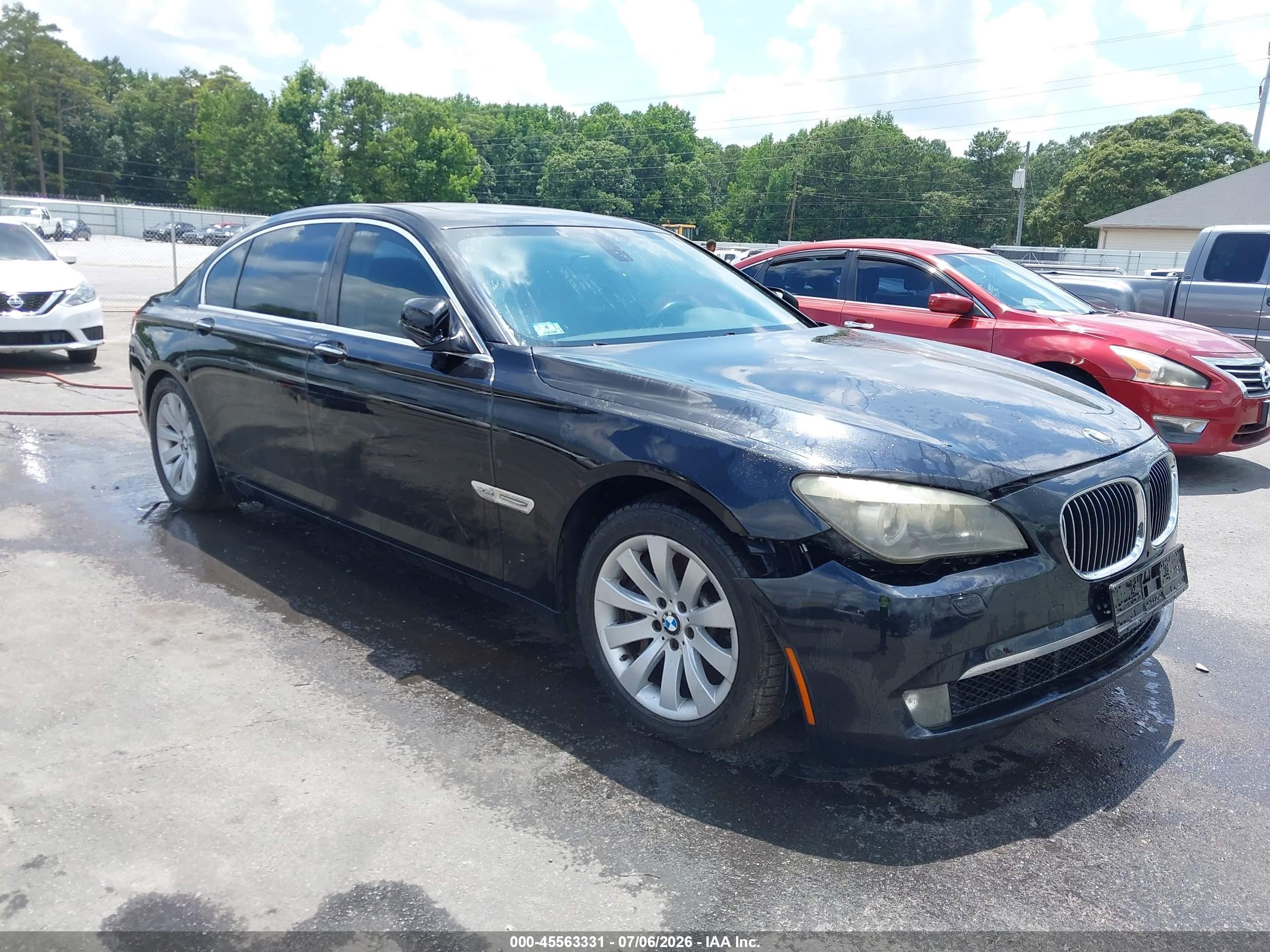 2011 Bmw 750li Xdrive Black vin: WBAKC8C57BC432654