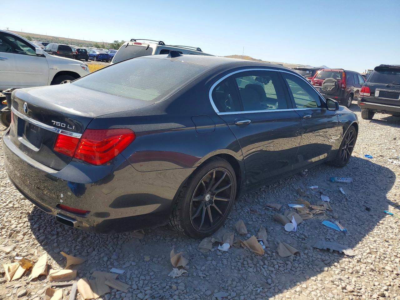 2011 Bmw 750 Lxi Black vin: WBAKC8C57BC434114