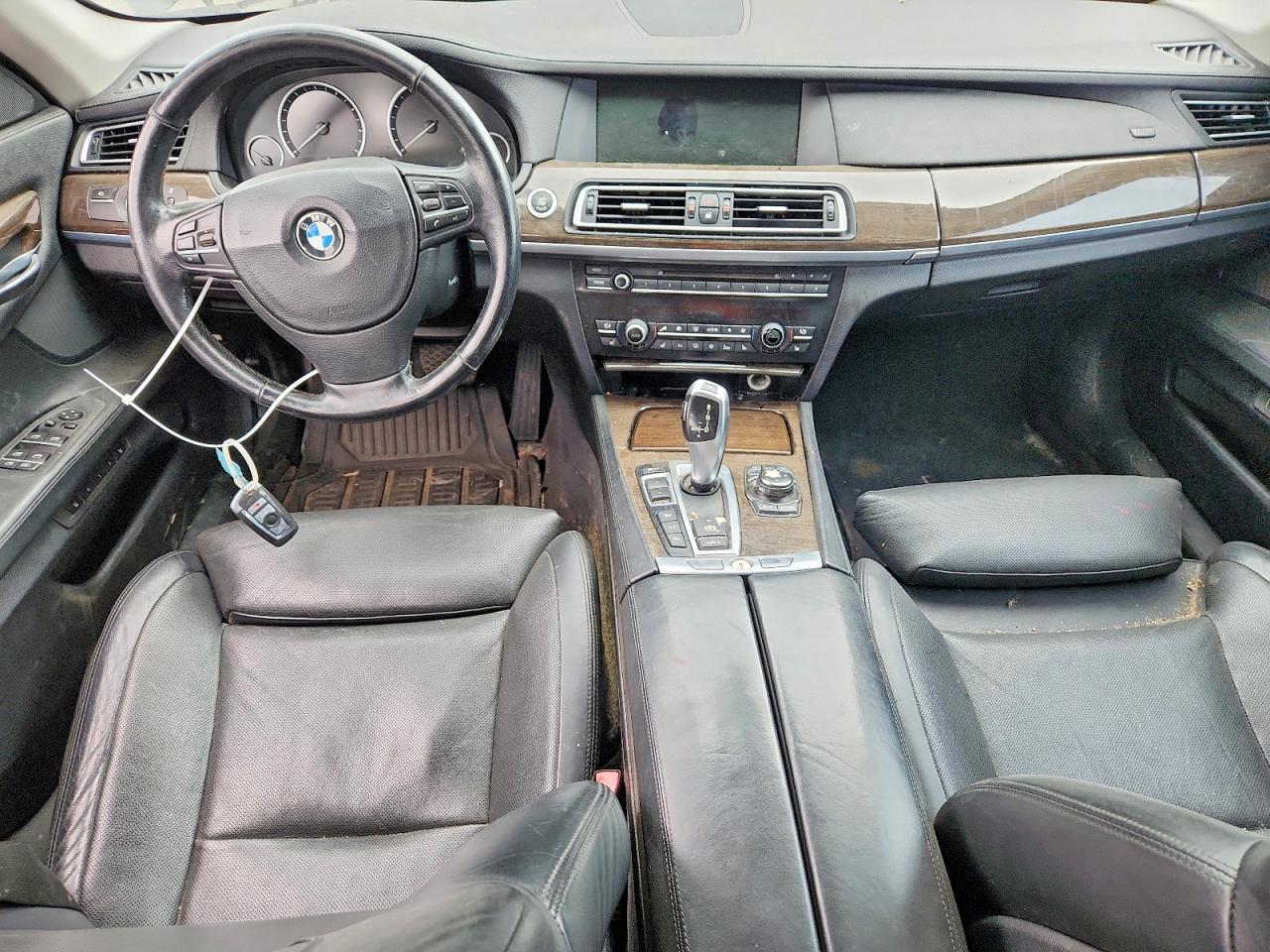 2011 Bmw 750 Lxi Black vin: WBAKC8C57BC434422
