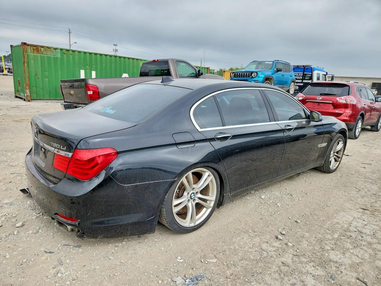 2011 Bmw 750 Lxi Black vin: WBAKC8C57BC434422