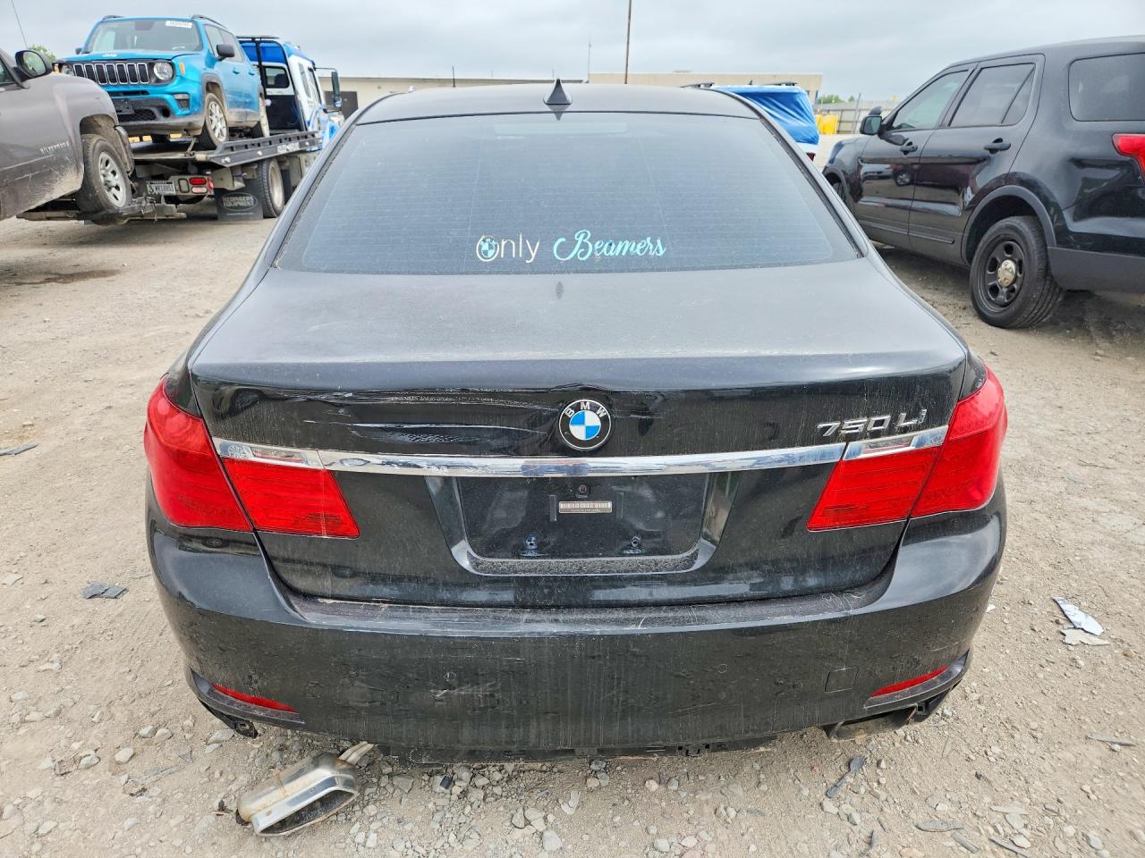 2011 Bmw 750 Lxi Black vin: WBAKC8C57BC434422