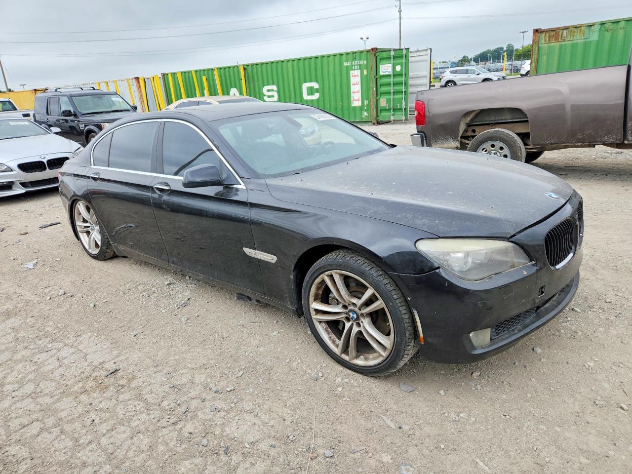 2011 Bmw 750 Lxi Black vin: WBAKC8C57BC434422