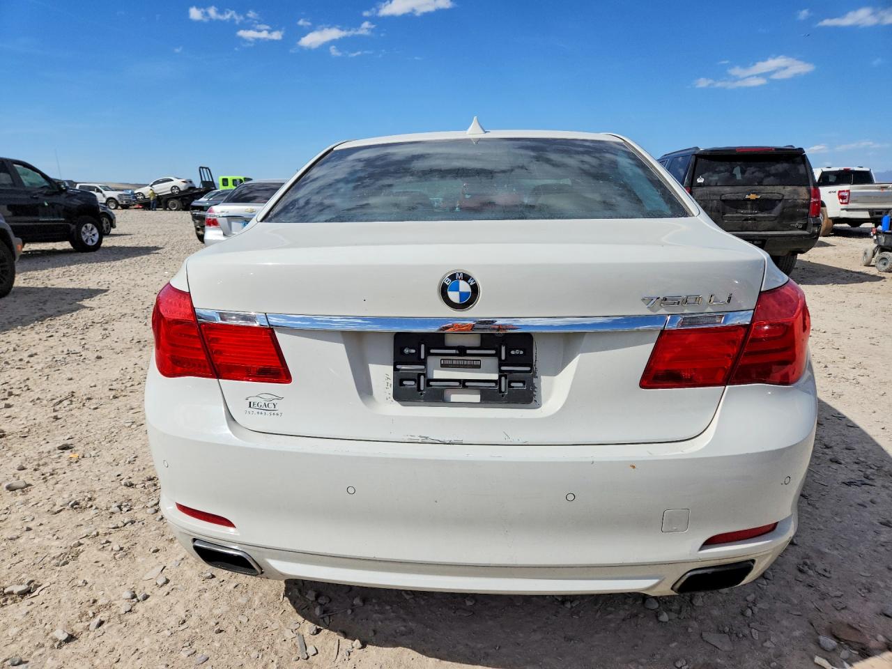 2010 Bmw 750 Li Xdrive White vin: WBAKC8C58AC430832