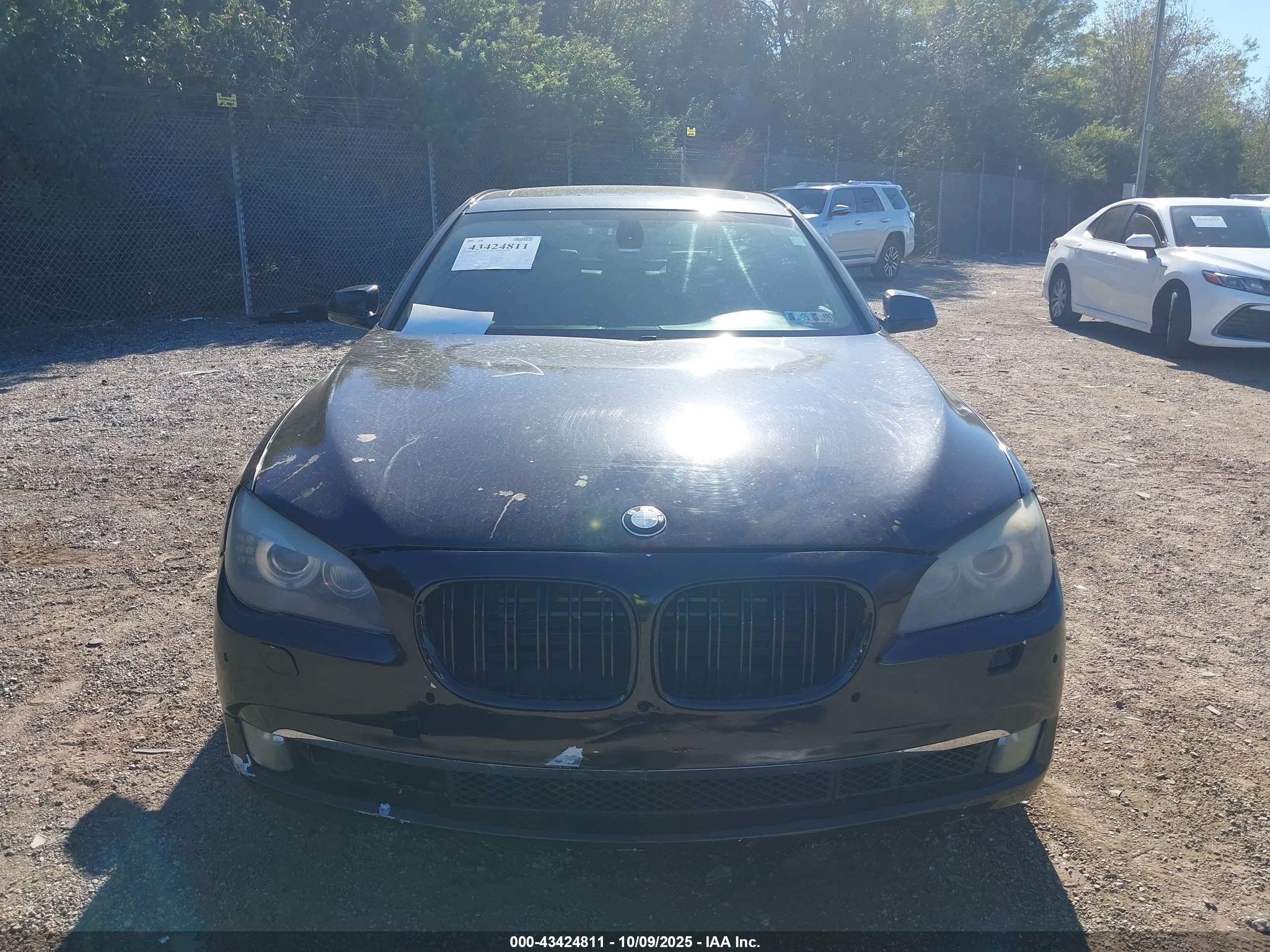 2011 Bmw 750li Xdrive Black vin: WBAKC8C58BC432193